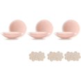 thumbnail image 1 of Cakes Body Nipple Covers Waterproof Reusable Sticky Bras Invisible Bra Traceless Adhesive Bras for Dress Tops, 1 of 7