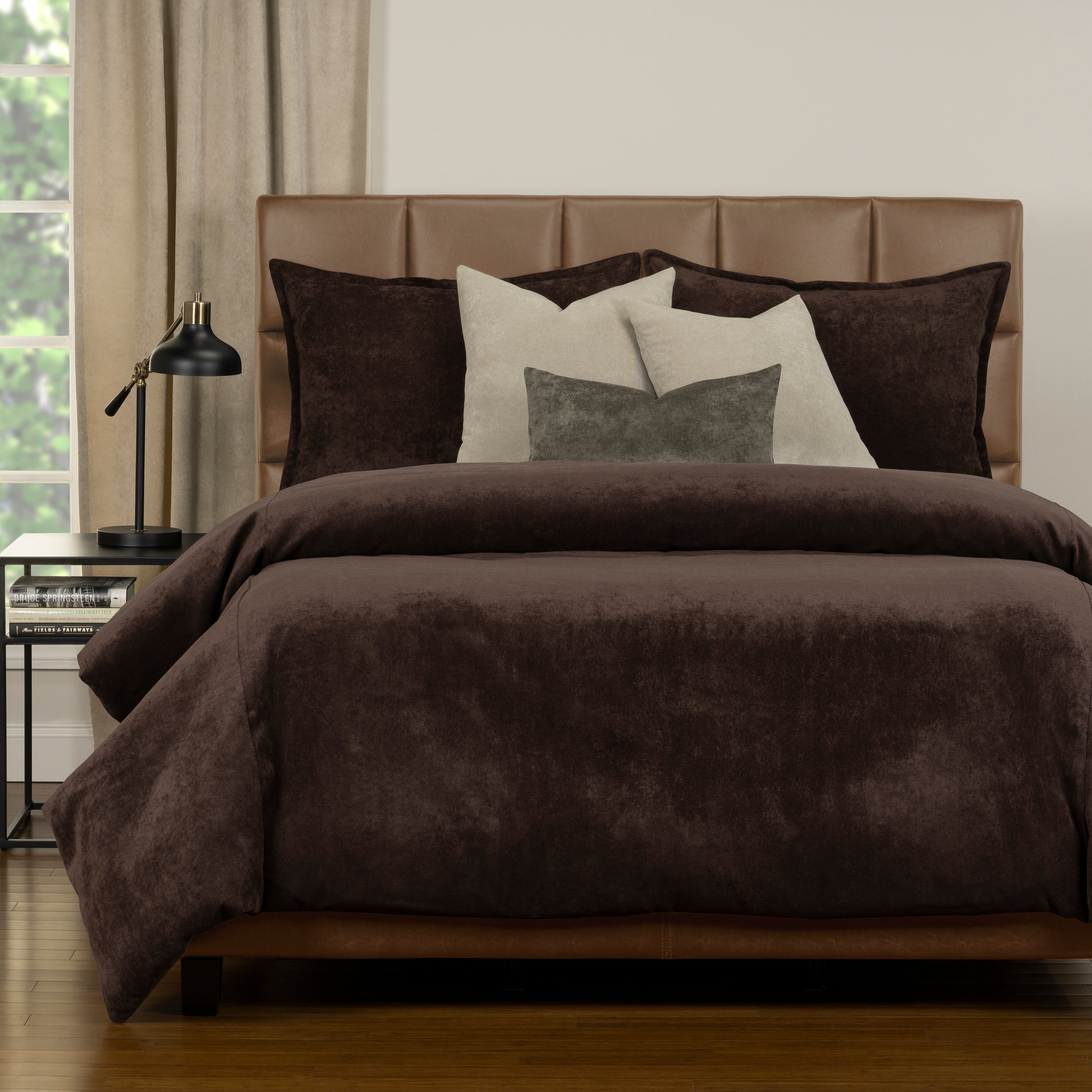 SIScovers Mixology Padma 7 Piece Duvet Cover and Insert Set Coffee Bean