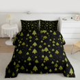 thumbnail image 2 of Feelyou Merry Christmas King Size Comforter Sets, Cartoon Green Tree Bedding Comforter Set, Kids Teens Boys Girls Reversible Bedding Set, Microfiber Bedroom Decor, 3pcs, 2 of 8