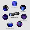 thumbnail image 6 of Lepro 2-Pack Small UV Flashlights with AAA Batteries , Portable Black Light Pet Urine Detectors with 9 LEDs 395nm Wavelength Specialize in Detect  Pet Dog Cat Urine Stain and more, 6 of 11