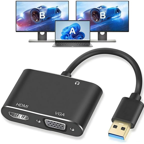 USB 3.0 to HDMI/VGA Analog to Digital Converter