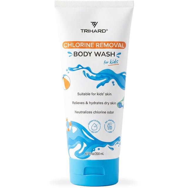 Gel de Baño TRIHARD para Niños - Eliminador de Cloro 200 ml