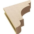 thumbnail image 6 of 4"W x 16"D x 16"H Thin New Brighton Rough Cedar Woodgrain TimberThane Corbel, Primed Tan, 6 of 6