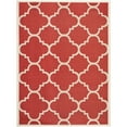 thumbnail image 2 of SAFAVIEH Courtyard Becky Geometric Indoor/Outdoor Runner Rug, Red, 2'3" x 8', 2 of 10