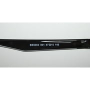 BMW Motorsport BS5003 Full Rim Square Shiny Black Eyeglasses