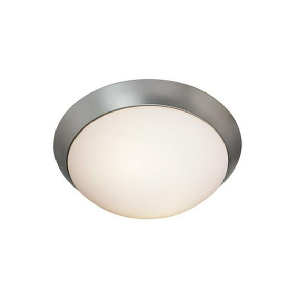 Access Lighting 20624GU-BS-OPL 11 Po. Cobalt 2 Lumières en Acier Brossé Montage Affleurant Lumière de Plafond en Fluorescent avec Verre Opale