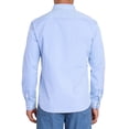 thumbnail image 3 of CAMISAS DE NEGOCIO DE MANGA LARGA PARA HOMBRES CON PATRÓN A CUADROS INSPIRADOR TAMAÑO L AZUL, 3 of 5