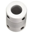 thumbnail image 5 of 7mm to 10mm Aluminum Alloy Shaft Coupling Flexible Coupler Motor Connector Joint L25xD19 Silver, 5 of 6