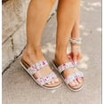 thumbnail image 3 of Soda Shoes Women Jesus Sandals Footbed Double Strap Functional Buckles Gladiator DUNYA-S Light Pink Mauve 6.5, 3 of 3