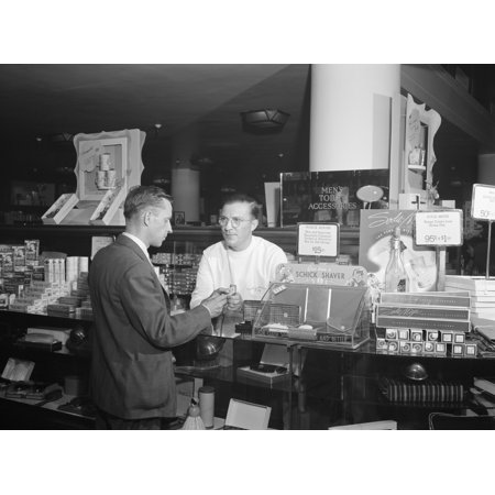 Detroit Department Store Nthe MenS Department In The Crowley Milner And Company Department Store In Detroit Michigan Photograph By Arthur Siegel July 1941 Poster Print by Granger Collection