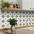 thumbnail image 2 of Mi Alma Gray Star Shaped Peel & Stick Tiles - Vinyl Backsplash 8x8, 2 of 11