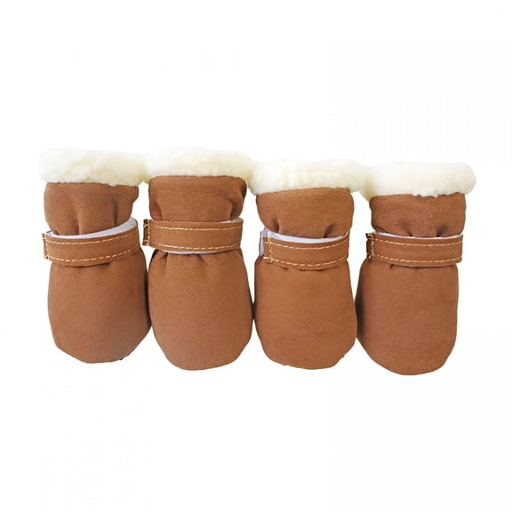 GASTROPOD Pet Snow Boots, Soft Warm Dog Paw Protector Winter Dog Feet Shoes with Hook Loop Closure for Dogs Cats Puppy Kitten