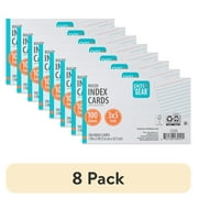 (8 pack) Pen+Gear Ruled Index Cards, 3" x 5", White, 100 Count