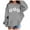 Grey, variant on Kids Hoodies Florida Letter Printed Boys Girls Preppy Sweatshirt Long Sleeve Casual Trendy Cute Pullover Tops With Pockets Pink,Size 5-6 Years