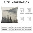 thumbnail image 5 of GOSMITH Foggy Forest Trees Throw Pillow Covers Natural Scenery Mountain Pillow Cases Rustic Farmhouse Decorative Pillow Cushion Cover Pillowcases, 5 of 5