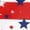 Vermilion, variant on LWavelet Fourth of July Shirts for Women 3/4 Length Sleeve Tops Round Crew Casual Statue of Liberty Patriotic USA Flag Tee White M