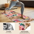 thumbnail image 4 of Dogs with Flowers Hot Yoga Mat Towel Non Slip for Hot Yoga - Quick-Drying Yoga Mat Cover with 4 Corner Pockets with Travel Bag - Hot Yoga Towel Non Slip 74"x26", 4 of 6