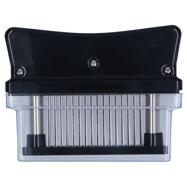 Ablandador de carne de grado alimenticio, 48 agujas de acero inoxidable, martillo cortador de carne para bistec, chuleta de cerdo, carne de res, color negro