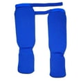 thumbnail image 5 of harayaa Shin Instep Guards Elastic Cloth Thick Leg Guards for Martial Arts Sanda Mma Blue Color M, 5 of 9