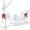 Iridescent - Large, variant on Best Choice Products Lighted Christmas 4ft Reindeer & Sleigh Holiday Outdoor Decor Set w/205 LED Lights, Stakes - White