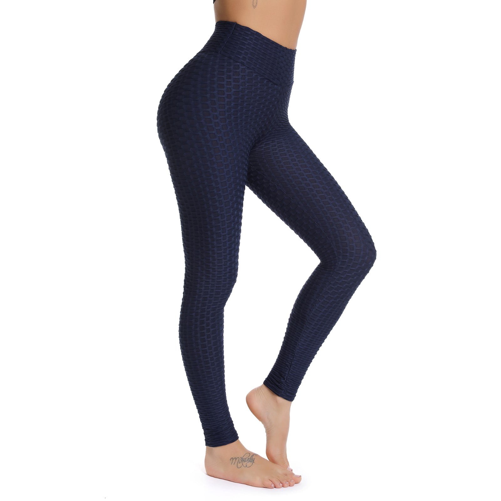 FITTOO - FITTOO High Waist Textured Workout Leggings Booty Scrunch Yoga ...
