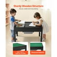 thumbnail image 2 of KFFKFF Kids Wooden Activity Table with Double-Sided Tabletop, Multi-Functional Play Table for Building Blocks, Includes 2 Storage Bins, Suitable for Children Aged 3+, Spacious Design, 2 of 8