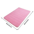 thumbnail image 3 of Blukids Memory Foam Bath Mat Rug, 24" x 16", Ultra Soft and Non-Slip Bathroom Rugs, Water Absorbent and Machine Washable Bath Rug for Bathroom, Shower, and Tub(Pink), 3 of 3