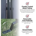 thumbnail image 6 of Proman Products FS17185 Galaxy II Indoor/Outdoor Room Divider (2-Panels, 36" with Panel), Water Repellent Fabric, Metal Frame, 74.25" W x 12" D x 71" H, Gray, 6 of 7