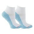 thumbnail image 2 of Solid Colored Half Cushion Compression Quarter Socks - Chevy Marl, 2 of 6