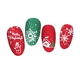 thumbnail image 3 of Xihbxyly Plantilla de Impresión para Uñas Navideñas con Diseño de Copos de Nieve, Placa de Acero Inoxidable para Estampar Uñas, Patrones de Degradado Diy, Herramienta para Decorar Uñas, Perfecta para, 3 of 4