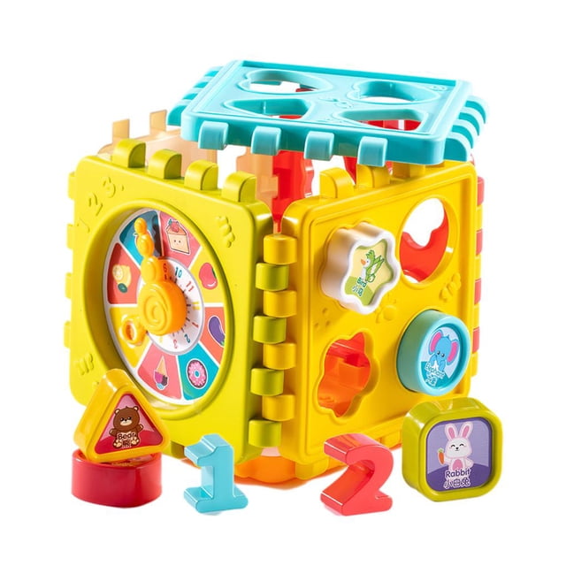 Rompecabezas De Bloques De Construcción Para Bebés De 0 A 1 Años, Hexaedro A Juego Con Forma De Juguete Con Número, Bloque Cognitivo Gráfico Para Bebés Y Niñas Yuarrent FN002946-00