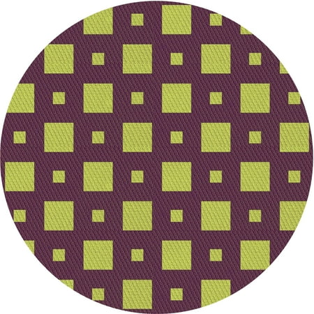 

Ahgly Company Indoor Round Patterned Cookie Brown Area Rugs 4 Round