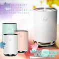 thumbnail image 5 of Portable Mini Humidifier, Small Cool Mist Plant Humidifiers, Rechargeable Personal Desktop Humidifier for Bedroom, Office, Nursery, Travel with Night Light,Auto Shut-Off(220ml,White), 5 of 5