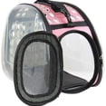 thumbnail image 3 of Bolsa de transporte transparente para mascotas PENGJJMXG color rosa, 3 of 5