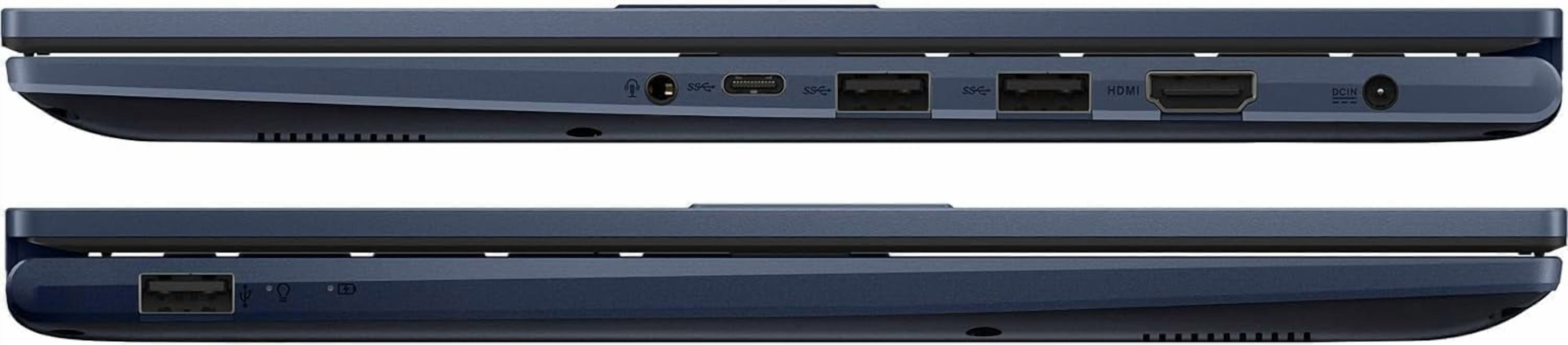 ASUS Vivobook 14 inch FHD Slim Laptop, Intel Core i5-1334U Processor, 12GB RAM, 256GB SSD, Intel UHD Graphics, Privacy Camera, Bluetooth, Windows 11 Home, Quiet Blue with Tigology Accessories