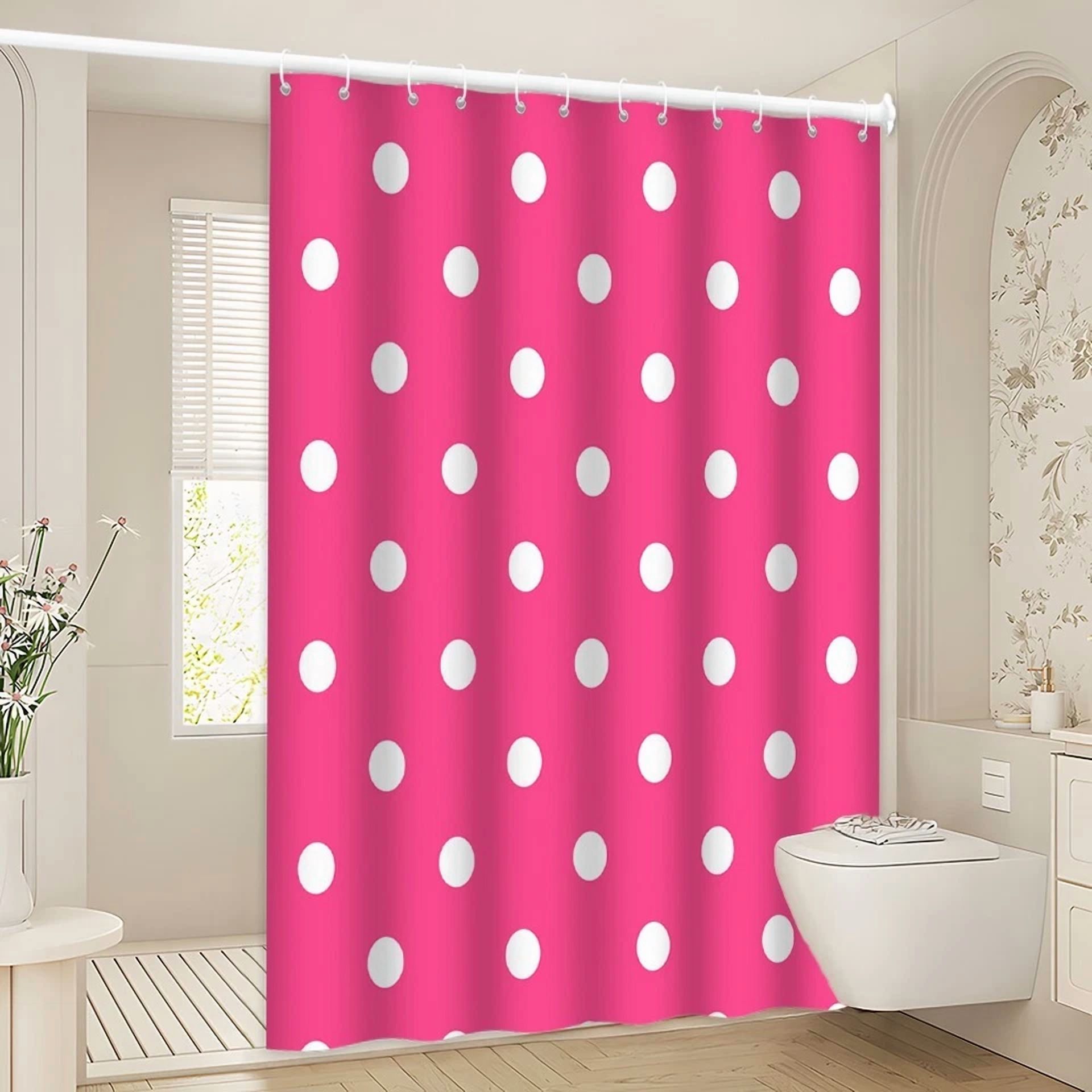 BUTTERFLY- 1Pc Shower Curtain -Polyester Fabric- 70.8X70.8 Inches With Hooks-1367Bl