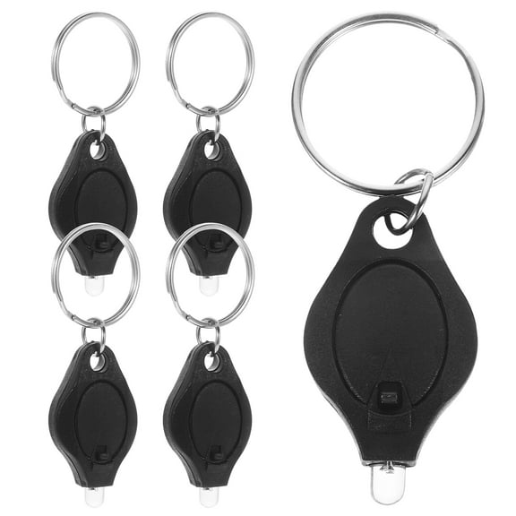 5 PCS LED Light Keychain Mini Flashlight Ultra Bright Key Ring Light Torch