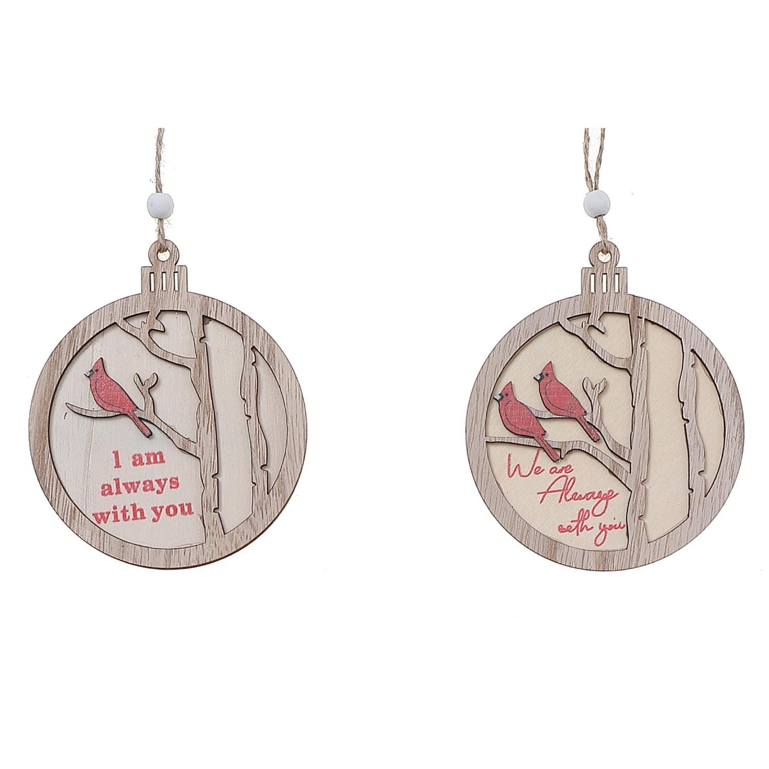 Ornement De Carnaval Rond En Bois - Ensemble De 12