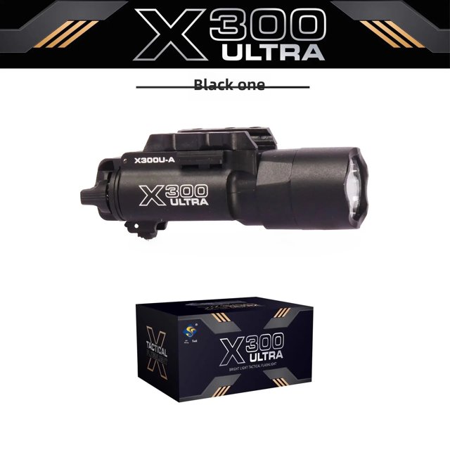 Linterna táctica de aleación X300u, linterna de mano de Luz De Carretera de Metal de 500 lúmenes para operaciones de policía militar, buceo subacuático