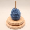 thumbnail image 4 of Wooden Yarn Ball Holder Stand Crocheting Winder Rotation Thread Spool Sewing Macarena Titular de hilo, 4 of 8