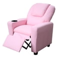 thumbnail image 1 of Sillón reclinable para niños Lilola Home Marisa 23 W de piel sintética rosa, 1 of 3