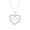 Sterling Silver, variant on Diamond MOM Heart Pendant Necklace for Women 1/10 Ct Natural Diamonds 925 Sterling Silver Heart Pendant Gift for Mom