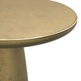 thumbnail image 3 of Simpli Home Dominique Contemporary 18 inch Wide Cast Aluminum Side Table in Antique Brass, Fully Assembled, 3 of 6