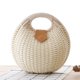 thumbnail image 1 of Zhuge Bolso de hombro tejido para mujer, bolso de mano tejido, bolso de mano tejido elegante para playa de verano, bolsos de hombro de 6,39 x 6,7 x 6,39 pulgadas (blanco), 1 of 4