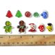 thumbnail image 5 of Craft Beads Christmas Theme Handmade Lampwork with Transparent Glass Bead Set Mixed Color 26-27s, 5 of 5