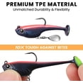 thumbnail image 4 of TRUSCEND Easy Catch Shadtale with BKK Branded Hook, Unique Vibrating Swim and Trembly Jigging Action for More Bites, Durable TPE Soft Fishing Lures for Bass Crappie Trout Walleye, Keep Separately, 4 of 10