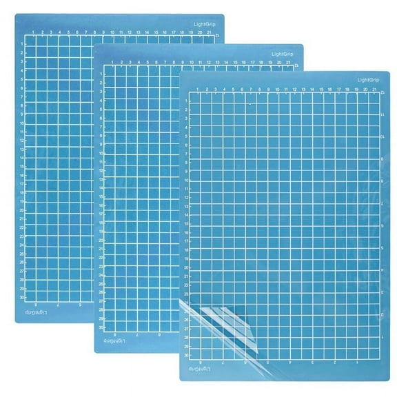 (Strong Grip), 3pcs Adhesive Cutting Mats (Blue)