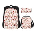 thumbnail image 1 of Disketp Gingerbread Holiday Sweets Mochila Estampada de Gran Capacidad con Lonchera y Estuche, Set de 3 Piezas para Estudiantes, 1 of 7