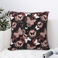 thumbnail image 4 of Pofeuu Butterfly Print Double-sided plush pillowcase Square Throw Pillow Covers Pillows Cover for Living Room Bedroom Sofa Couch Cushion Cover（No pillow core）-26"x26", 4 of 7
