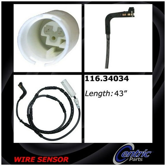 Centric Parts 116.34034 Brake Pad Sensor Wire Fits select: 2007-2010,2013 BMW 328